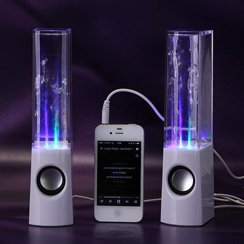 LED Dancing Water Fountain Speaker - Colorful Light Show Music Player