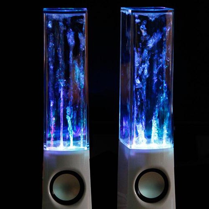 LED Dancing Water Fountain Speaker - Colorful Light Show Music Player