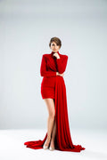 Mini Bodycon Dress - Ribbed Knit